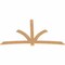 Ekena Millwork Davenport Timber Gable Bracket, Western Red Cedar, 108"W x 63"H x 1 1/2"D x 5 1/2"F, 14/12 Pitch GBW108X63X0206DAV00SWR - alternate 3